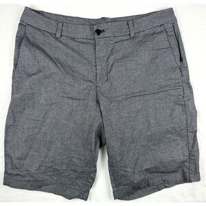 Lululemon Commission Shorts Quick Oxford Mens Size 36 Gray Inseam 11”